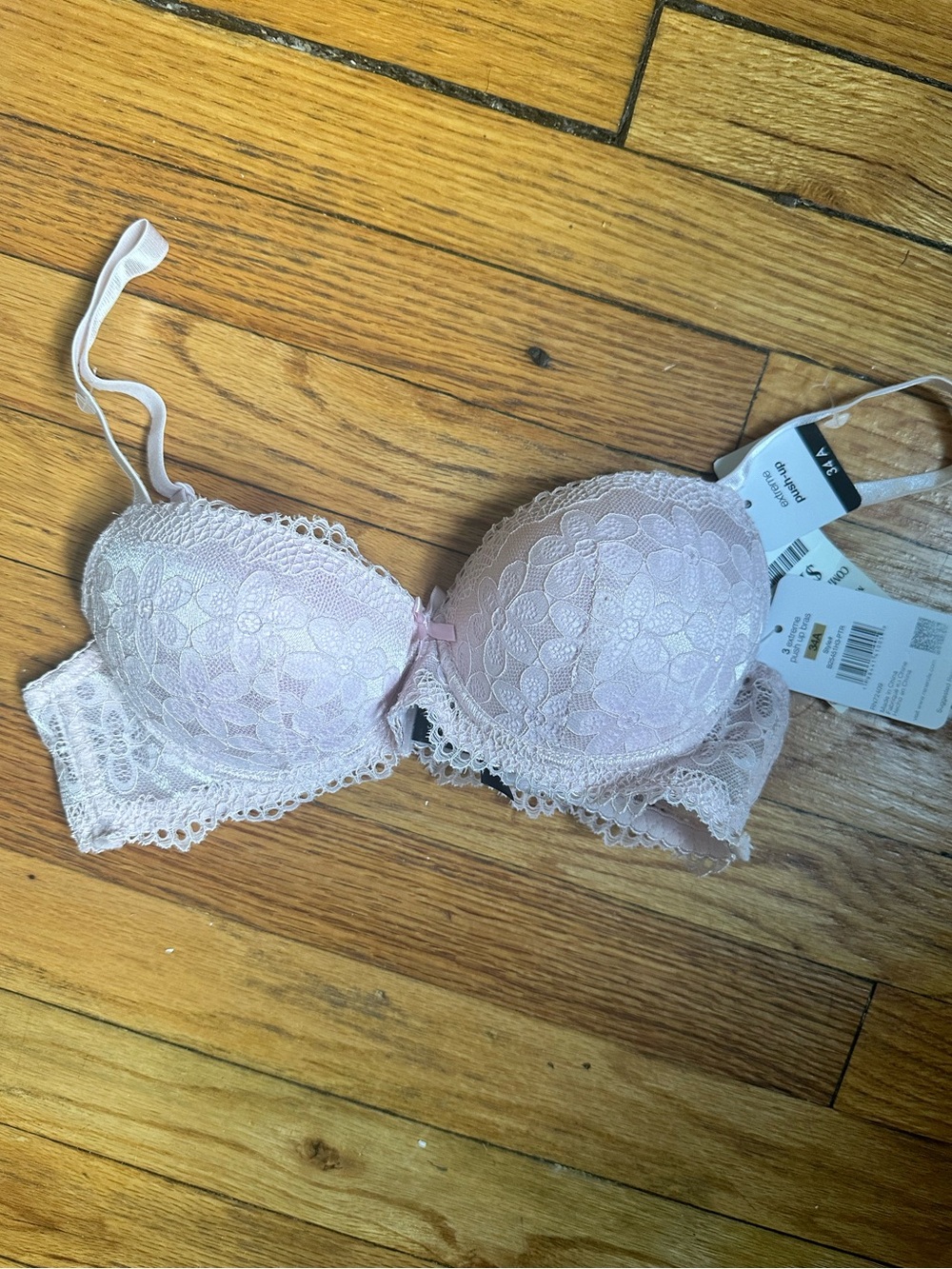 New-Rene Rofe bras size 34A  push up Bra Pink